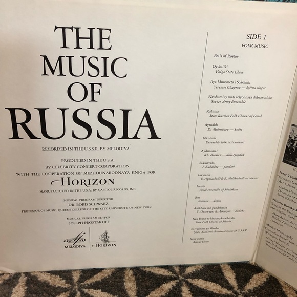 70's "The Music of Russia" Records - 2 - Russian Folk Music - Russian Opera - Picture 8 of 10